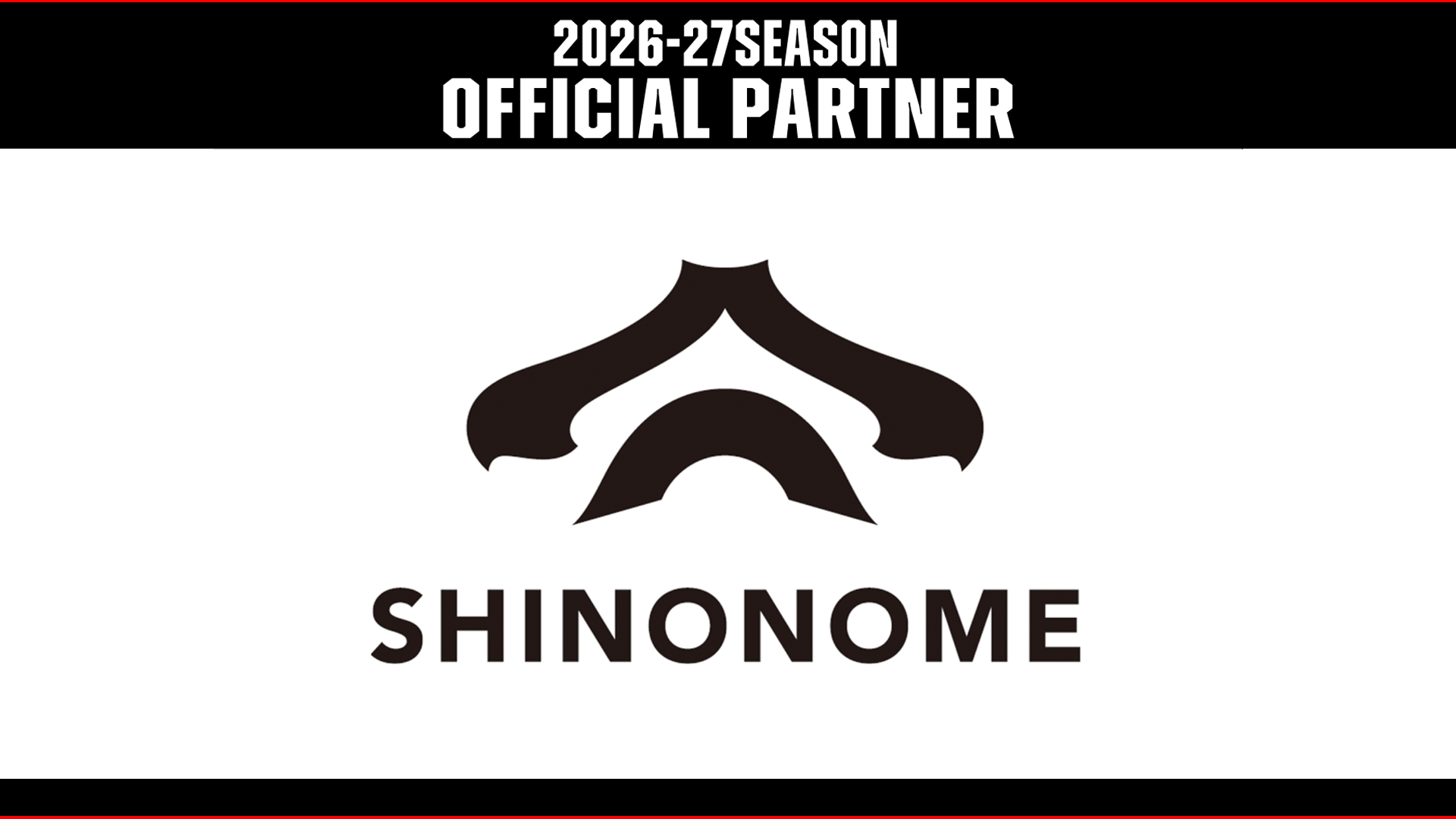 シノノメ株式会社との2026-27シーズンパートナー契約締結のお知らせ